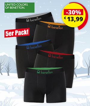 Kein Bild? Jetzt oben Link zu Darstellungsproblemen klicken - 5er Pack Boxershorts, Benetton 