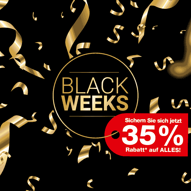 Kein Bild? Jetzt oben Link zu Darstellungsproblemen klicken - Black Weeks 35% Rabatt*!