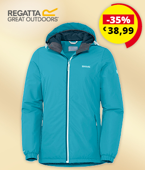Kein Bild? Jetzt oben Link zu Darstellungsproblemen klicken! - Regatta, Damen Wetterschutzjacke wattiert, türkis