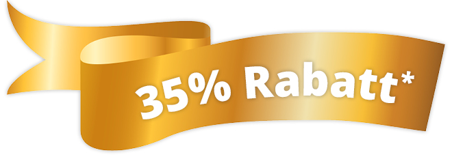 Kein Bild? Jetzt oben Link zu Darstellungsproblemen klicken! - 35% Rabatt* auf das gesamte Sortiment!