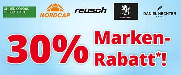 30% Marken-Rabatt - Exklusiv für Sie!