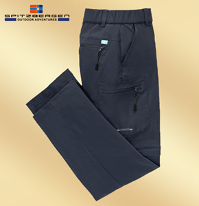 Spitzbergen Damen Zip-off-Trekkinghose, marine