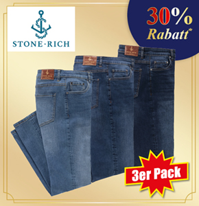 Stone Rich 3er Pack Herren Jeans