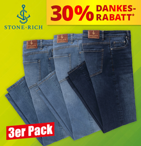 Stone Rich 3er Pack Herren Jeans