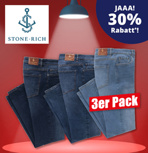 Stone Rich Herren 3er Pack Jeans