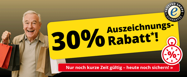 30% Auszeichnungs-Rabatt*!