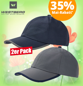 Westberg 2er Pack UV-Schirmmütze anthrazit