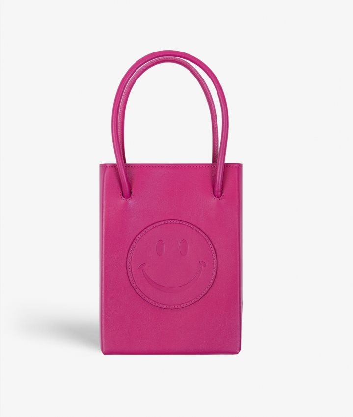 Image of The Case Factory Essential Crossbody Väska Smiley Vegetable Tanned Pink