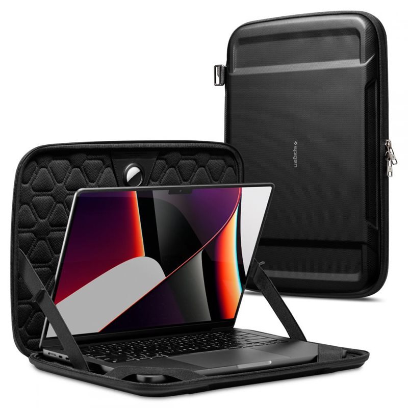 Image of Spigen Laptop 15-16" Rugged Armor Pro Pouch Black