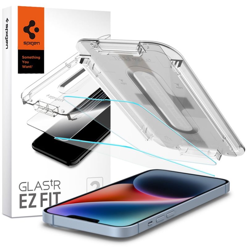 Image of Spigen iPhone 16e Screen Protector GLAS.tR EZ Fit (2-pack)