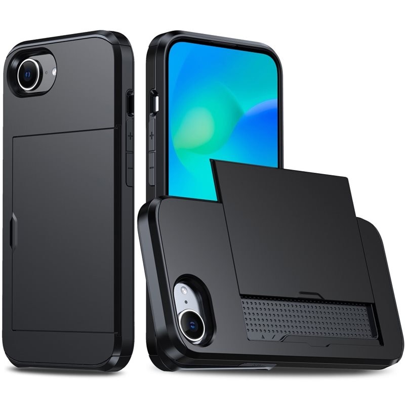 Image of Skal Kortfack iPhone 17e Svart