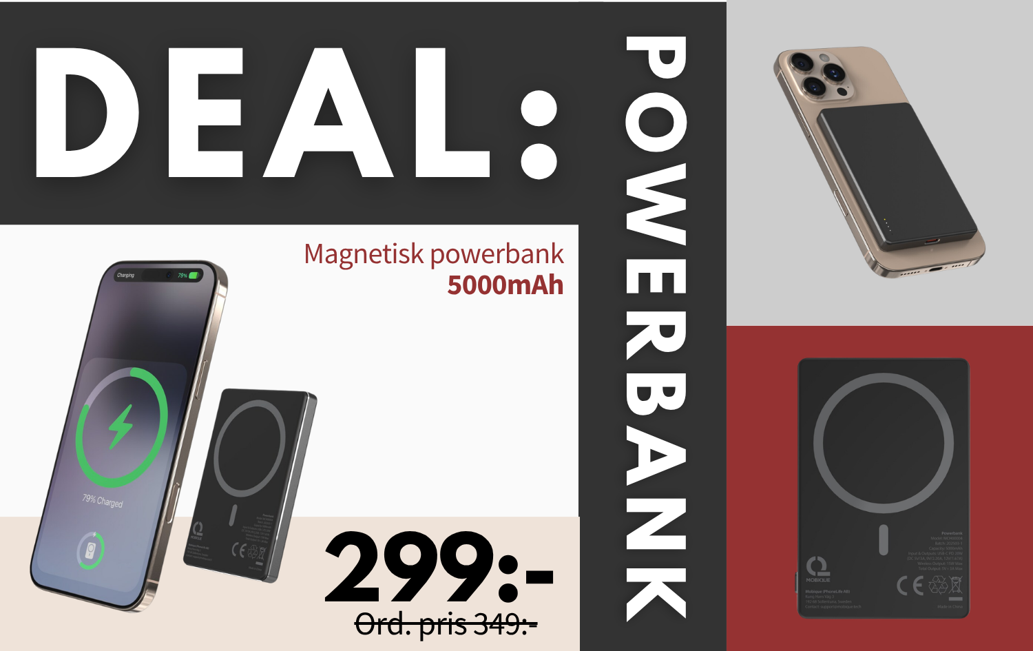 Ett flertal ringkeprodukter med texten "Rinke högkvalitativt & prisvärt" i mitten