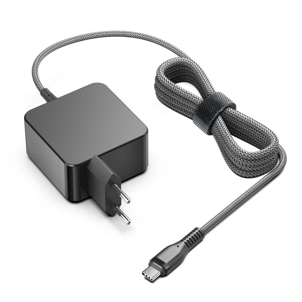 Laptopladdare Universal USB-C 100W PD för MacBook & PC 2m Svart