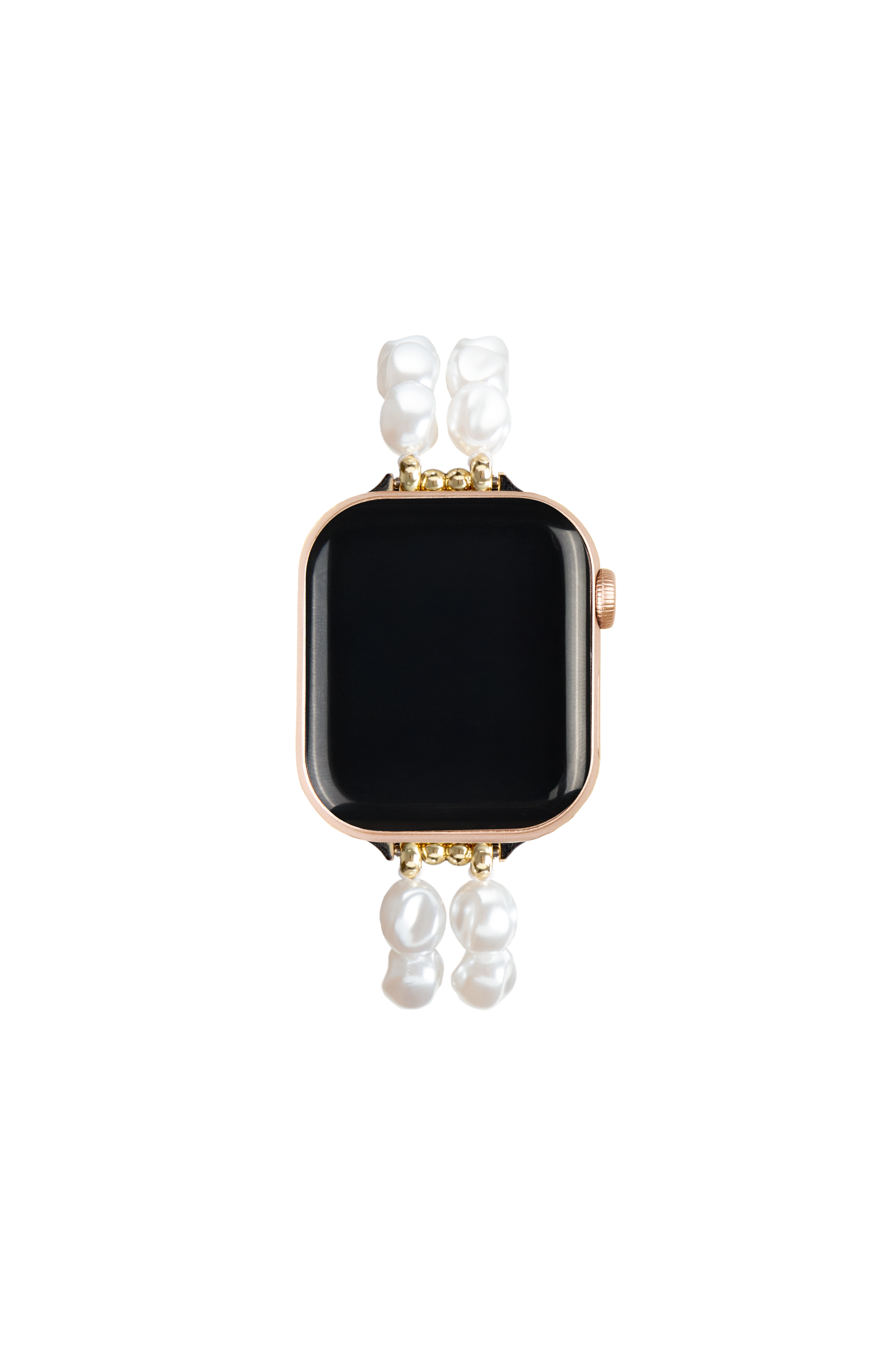 Beaded Watch Band  Apple Watch Series 10 46mm Classy White Pearl