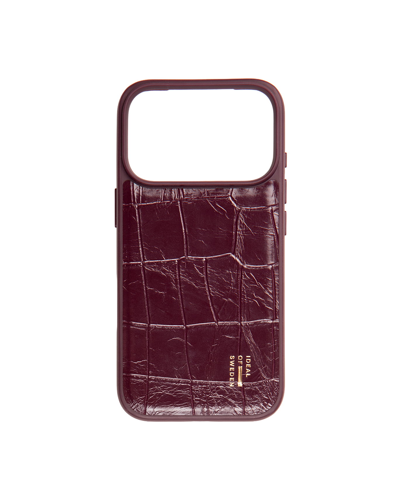 Vegan Leather MagSafe Skal iPhone 17 Fine Wine Croco
