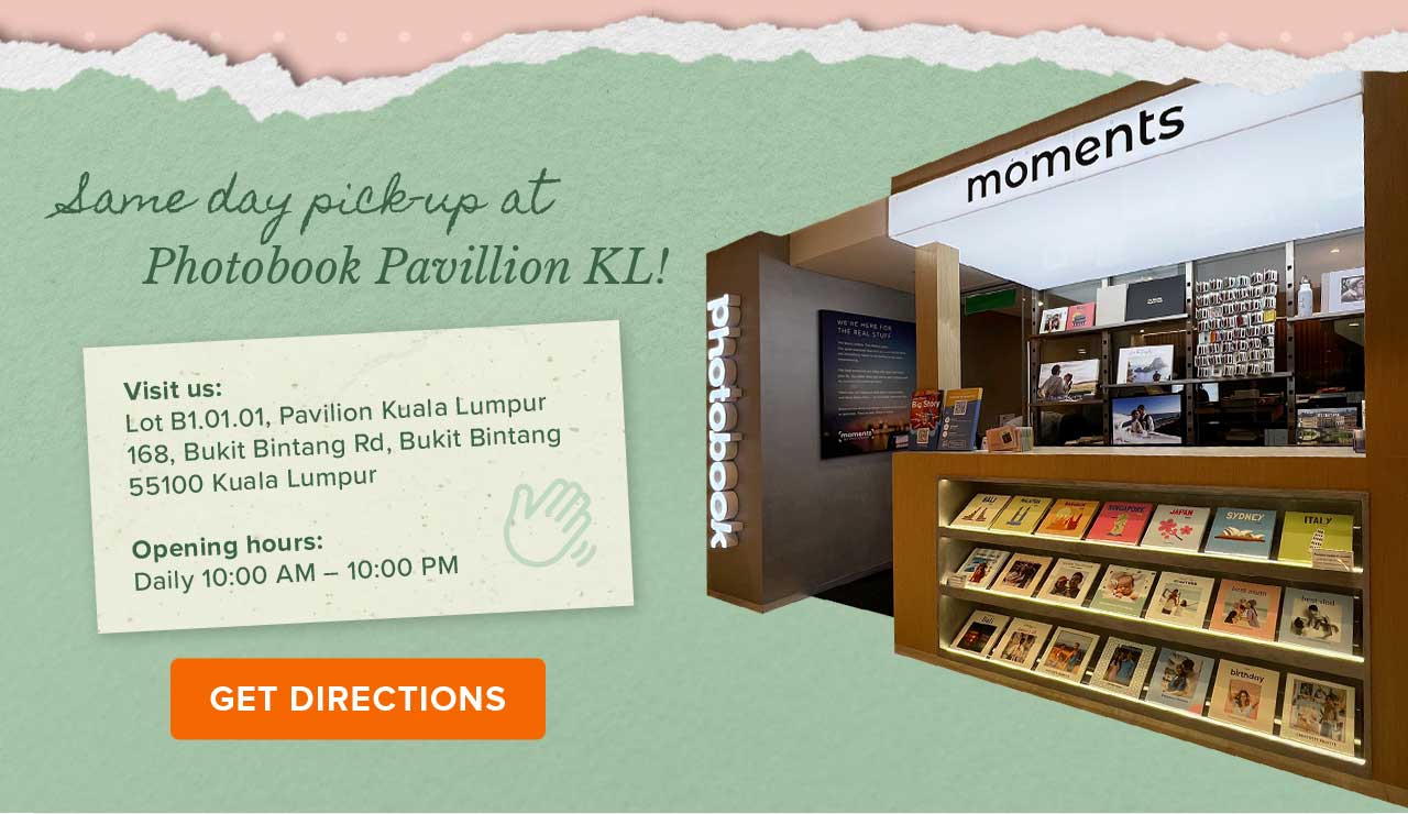 Same day pickup at Photobook Pavillion KL!