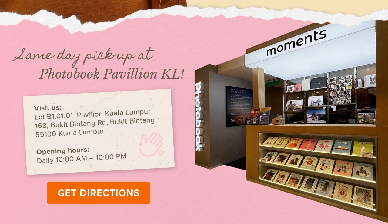 Same day pickup at Photobook Pavilion KL