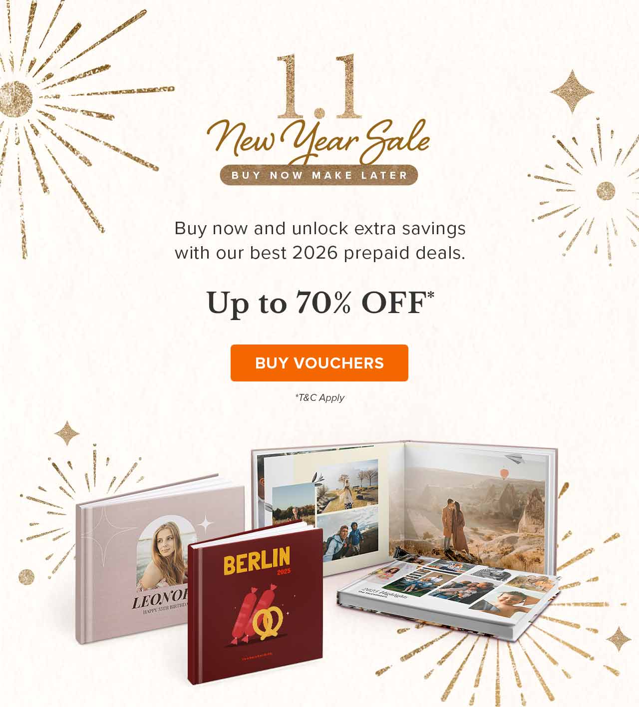 1.1 New Year Sale | Buy Vouchers