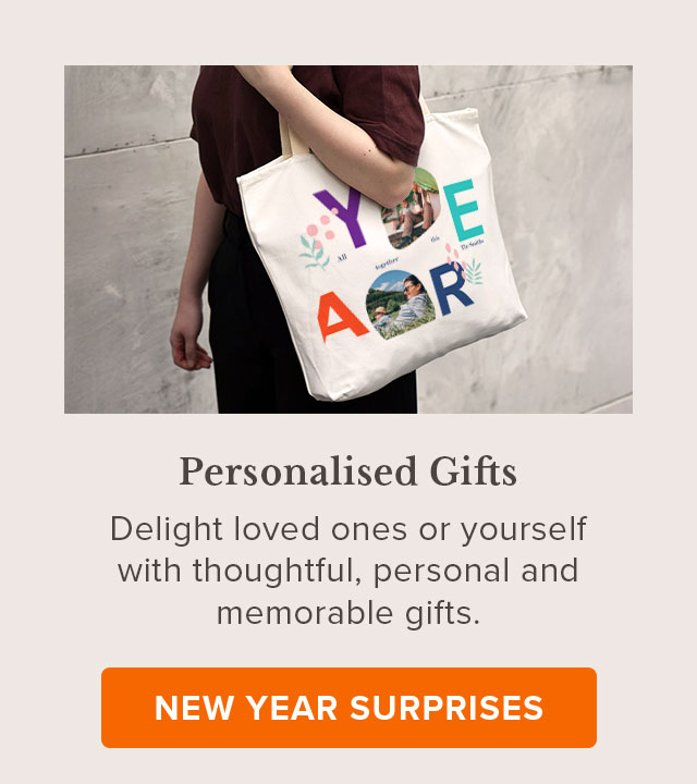 New Year Surprises with Personalised Gifts