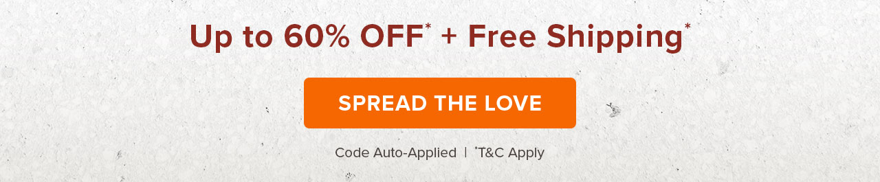 Shop personalised gifts up to 60% off* | Spread the love