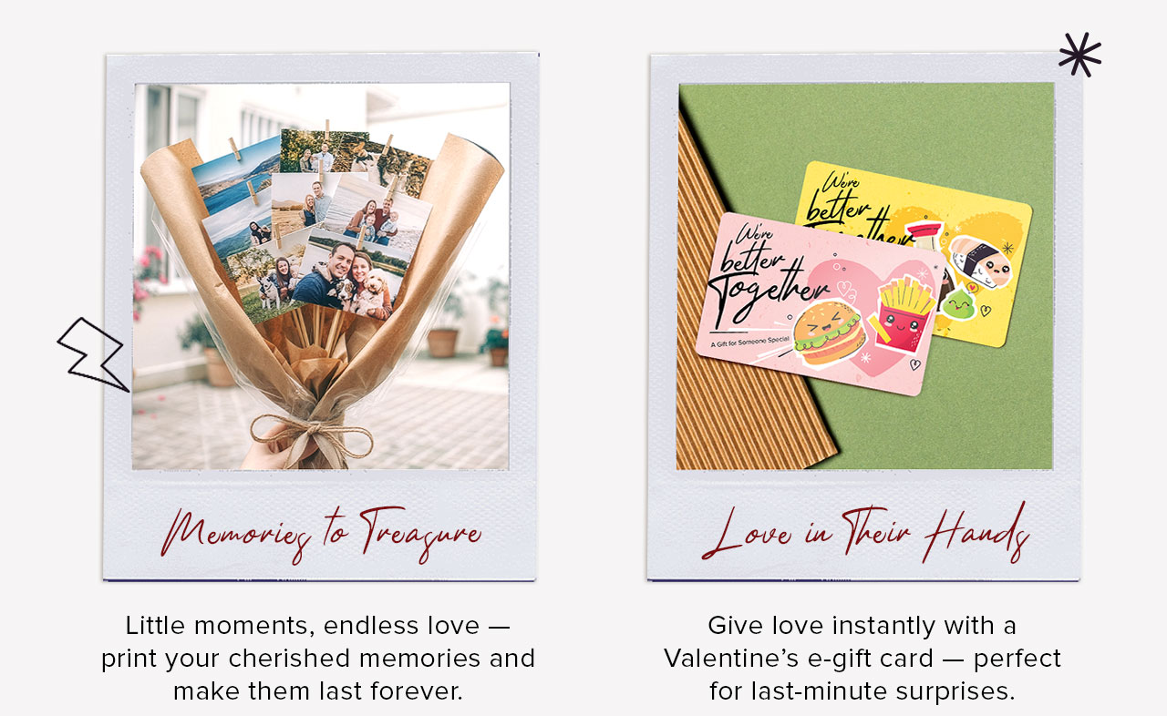 Photo Prints and E-Gift Card Vouchers for Gifting Ideas