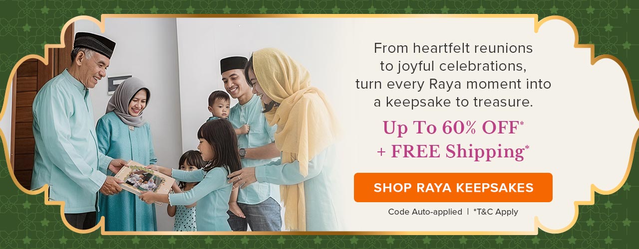 Enjoy Up to 60% Off* + Free Shipping* on Raya Keepsakes