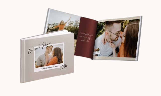 11 x 8.5 Medium Landscape Standard Bind Imagewrap Hardcover Photobook