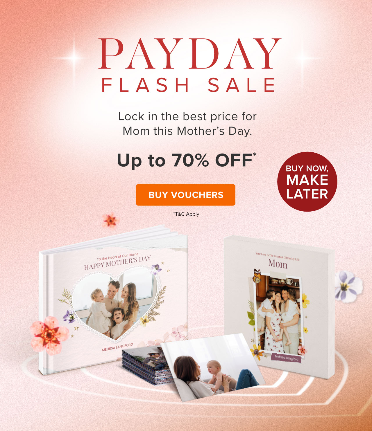 Payday Flash Sale with Up to 70% Off* Prepaid Vouchers