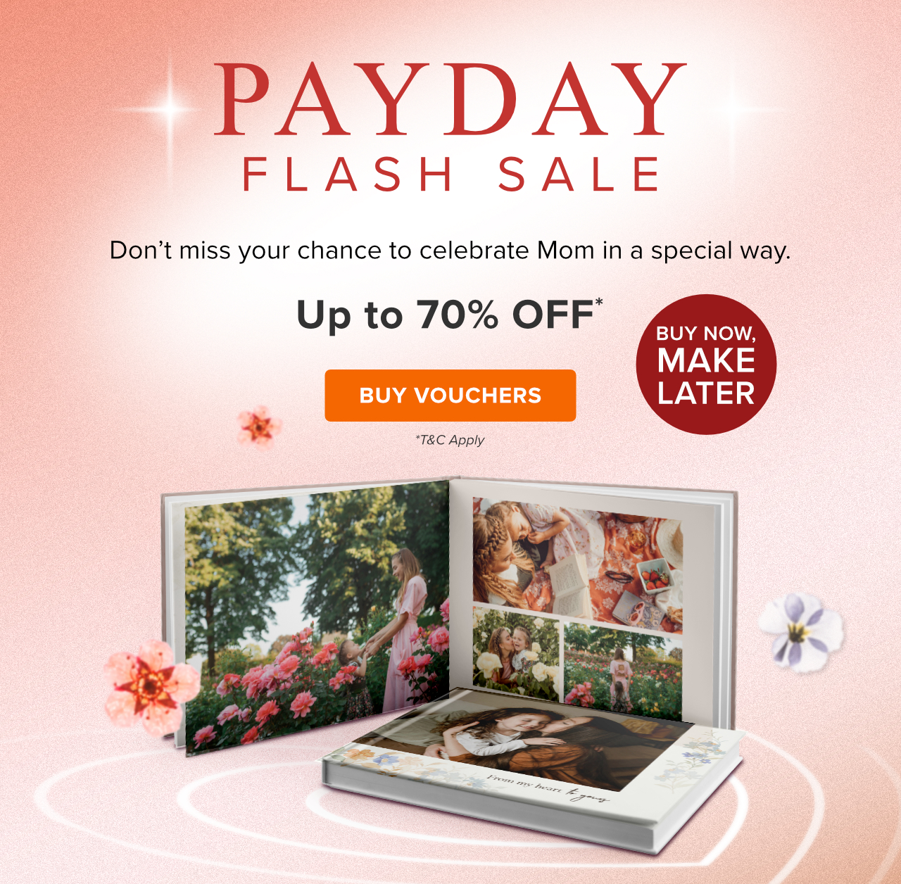 Payday Flash Sale with Up to 70% Off* Prepaid Vouchers