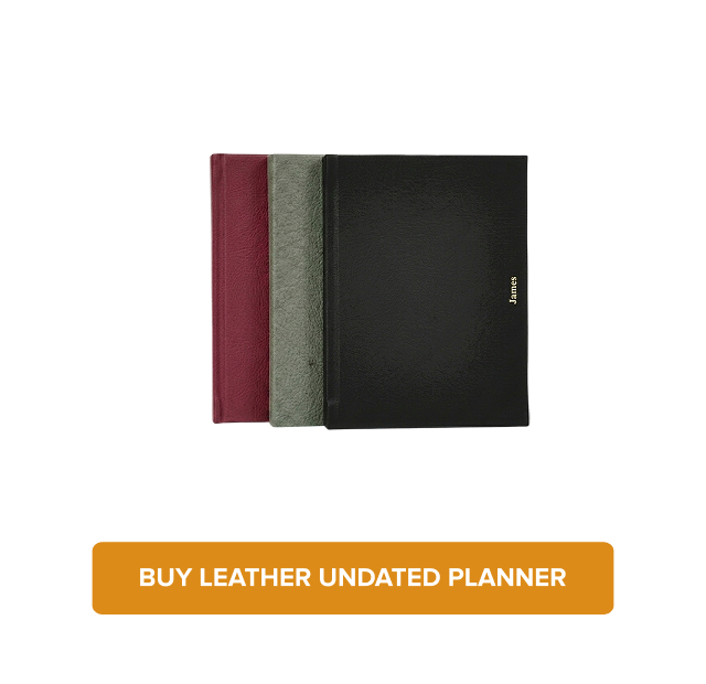 Buy Leather Undated Planner