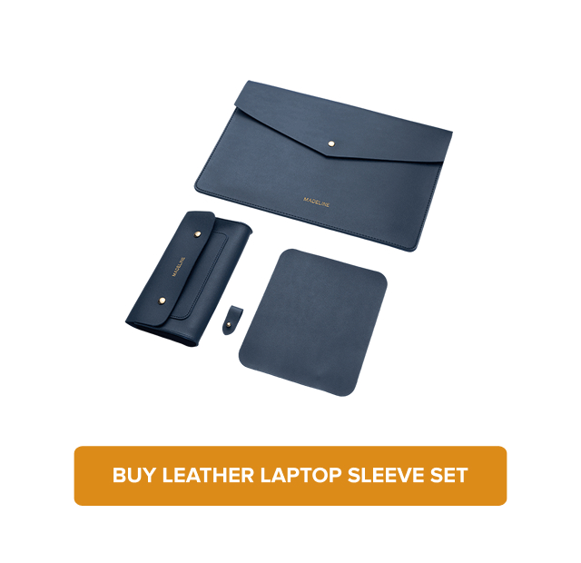 Buy Leather Laptop Sleeve Set