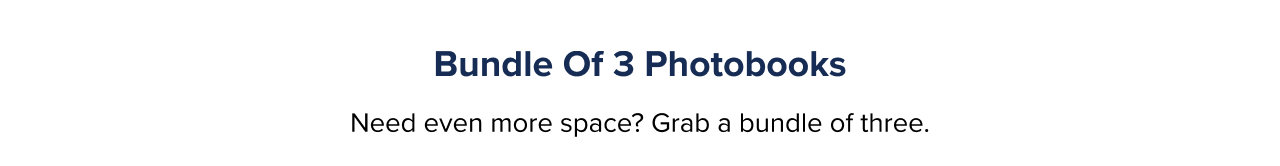 Bundle of 3 Photobooks Deals