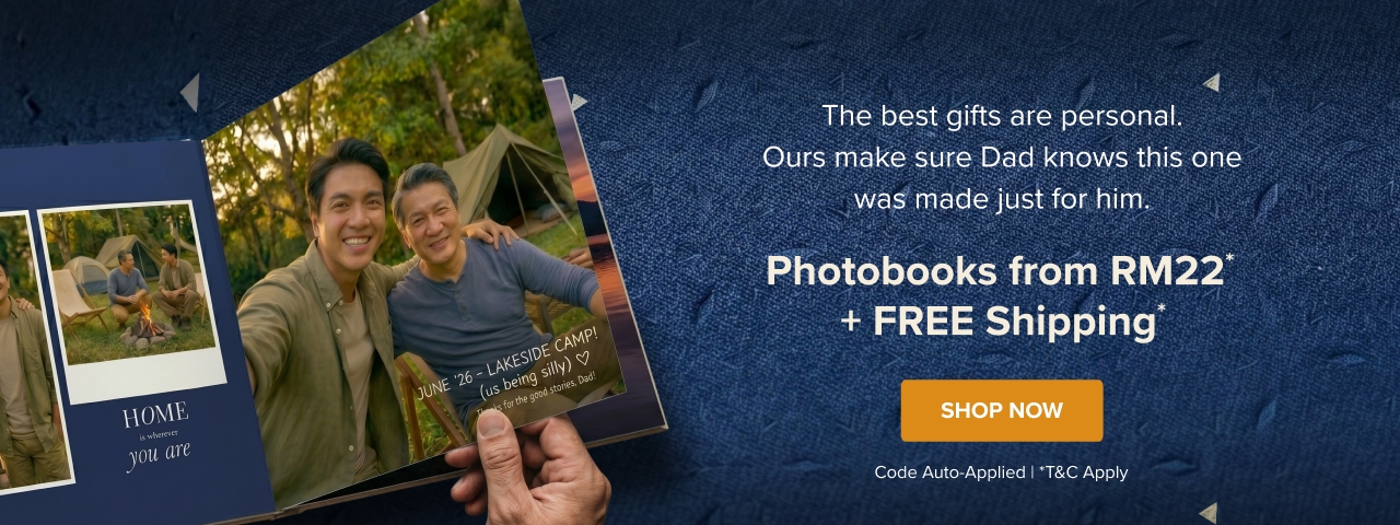 Father's Day Photobook from RM22 with Free Shipping*