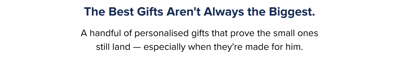 The Best Gifts Aren't Always the Biggest