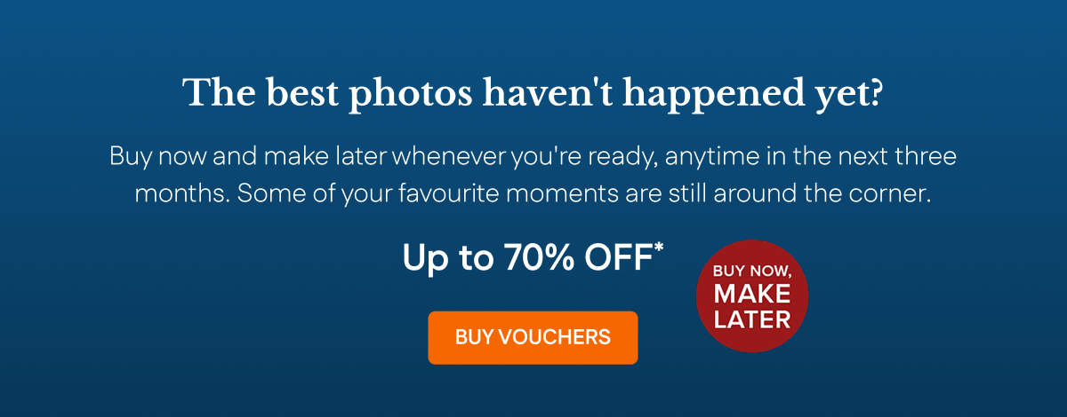 Buy vouchers now, make later.