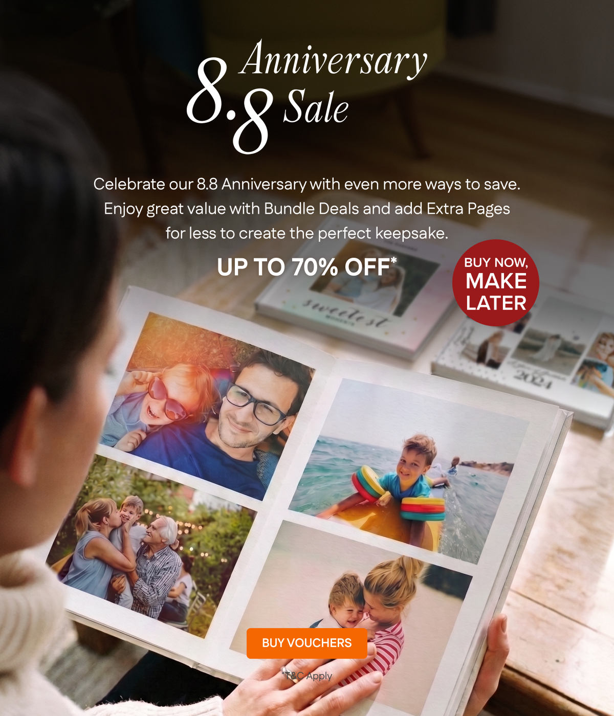 8.8 Anniversary Sale Up to 70% OFF Photo Products | Buy Vouchers