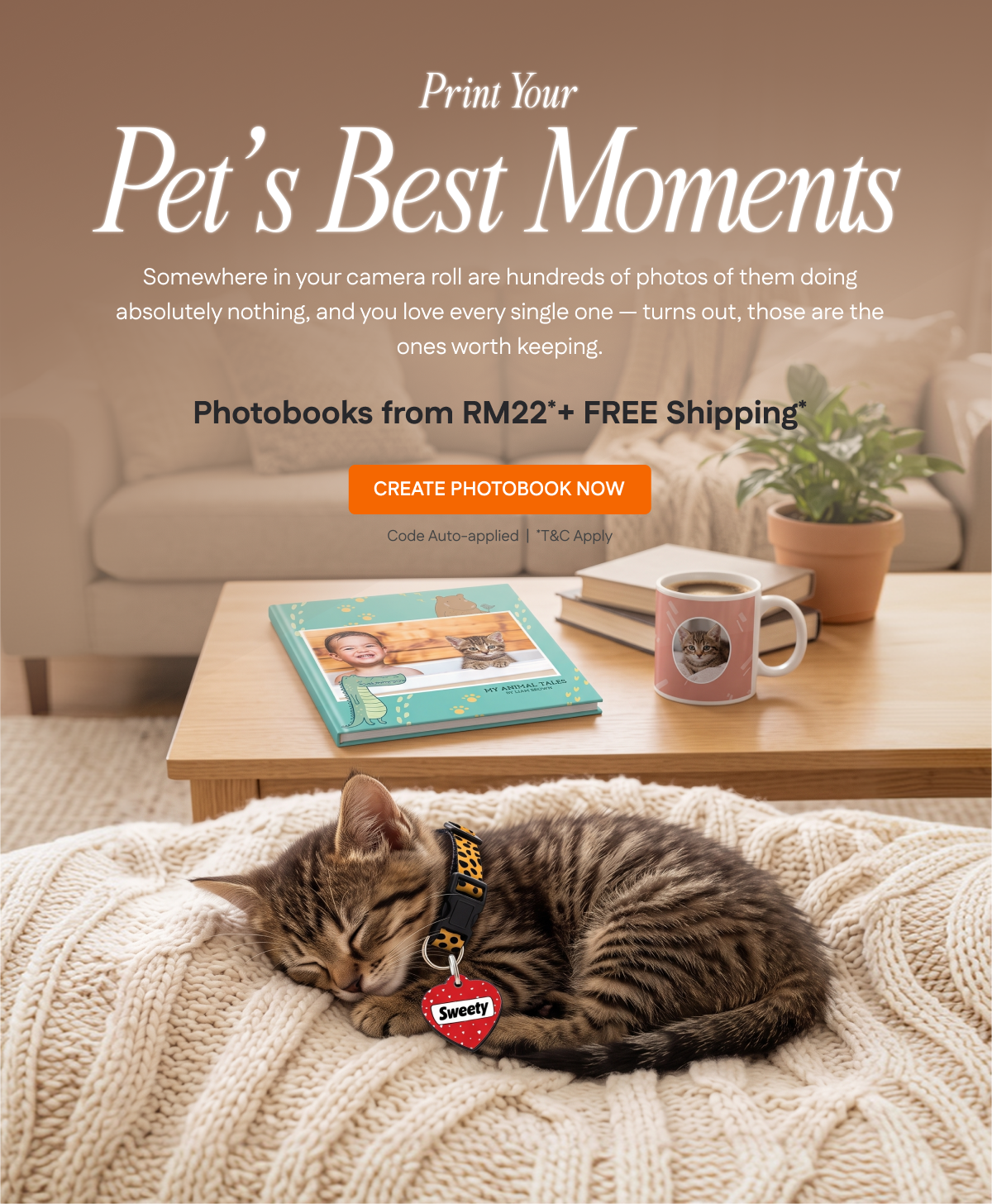 Print your pet's best moments! | Create Photobook Now