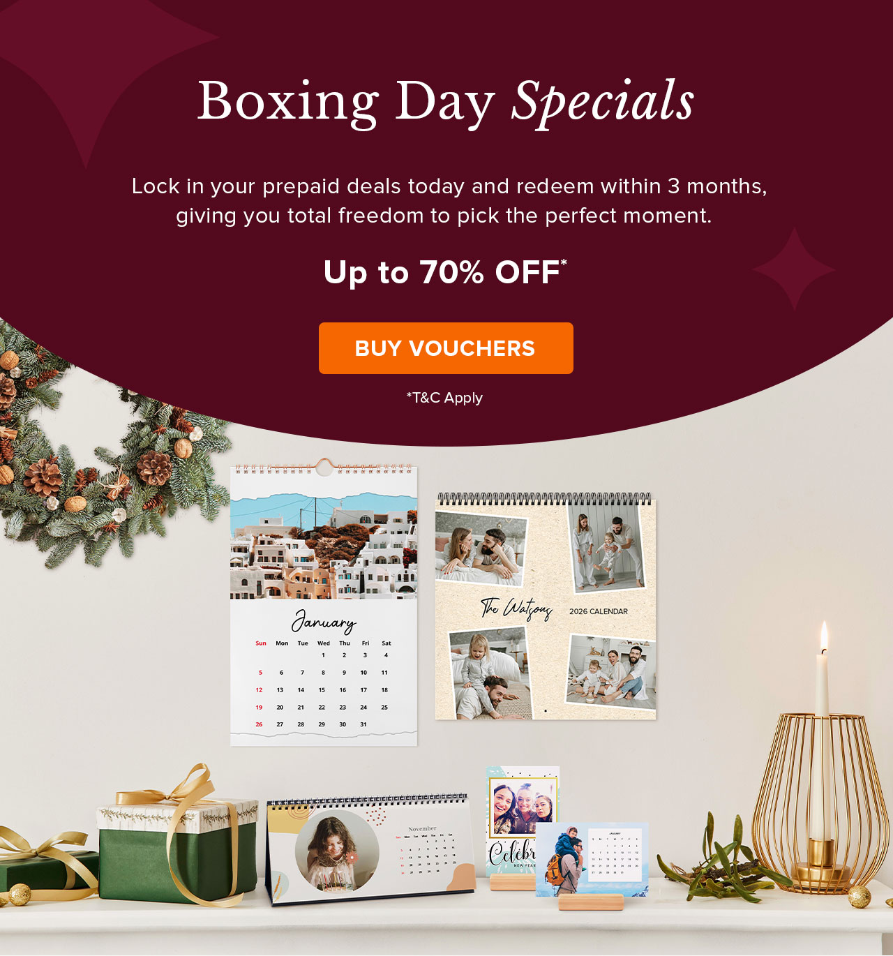Boxing Day Specials | Buy Vouchers Now