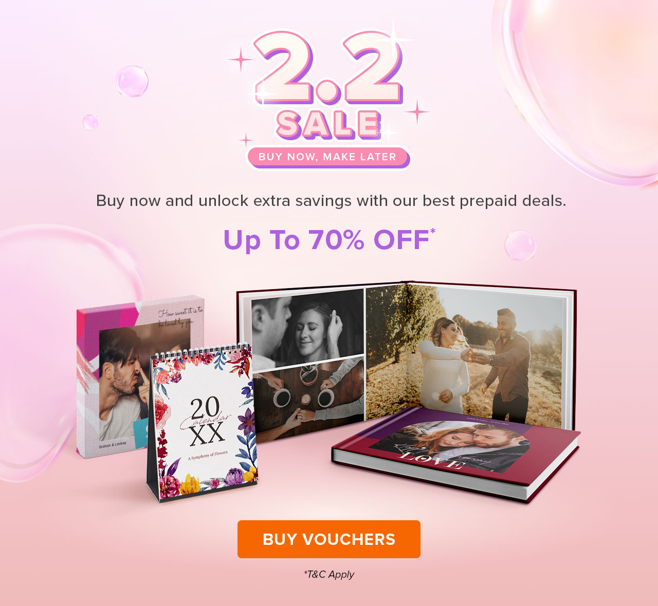 2.2 Sale Up to 70% Off* | Buy Vouchers