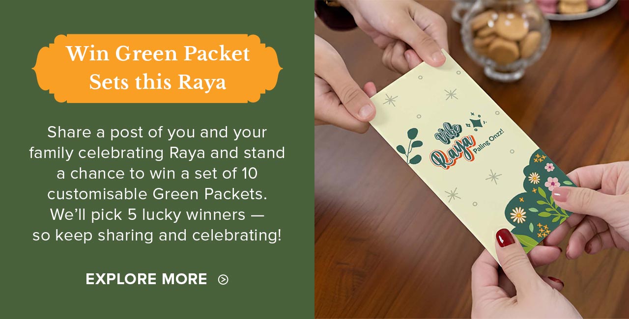 Win Green Packet Sets this Raya