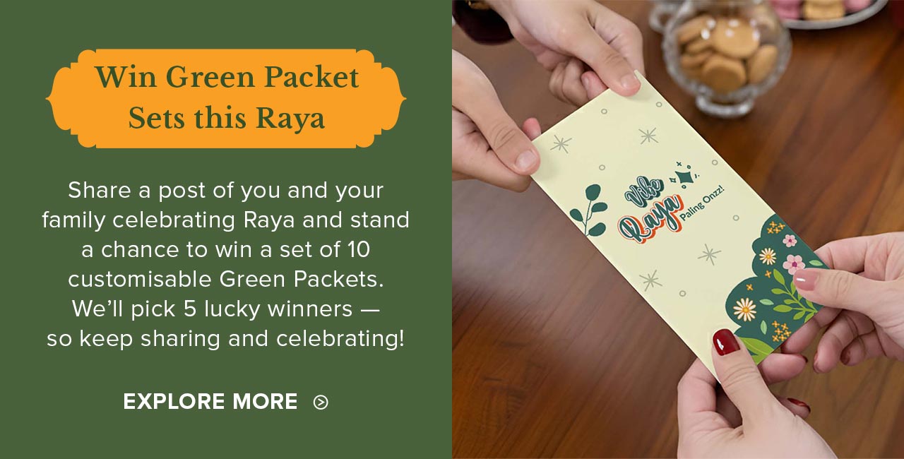 Win Green Packet Sets this Raya