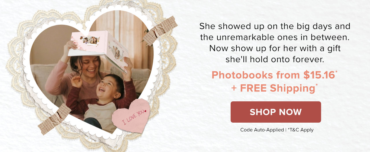 Mother’s Day Photobooks From $15.16 with Free Shipping* | Shop Mum’s Gifts