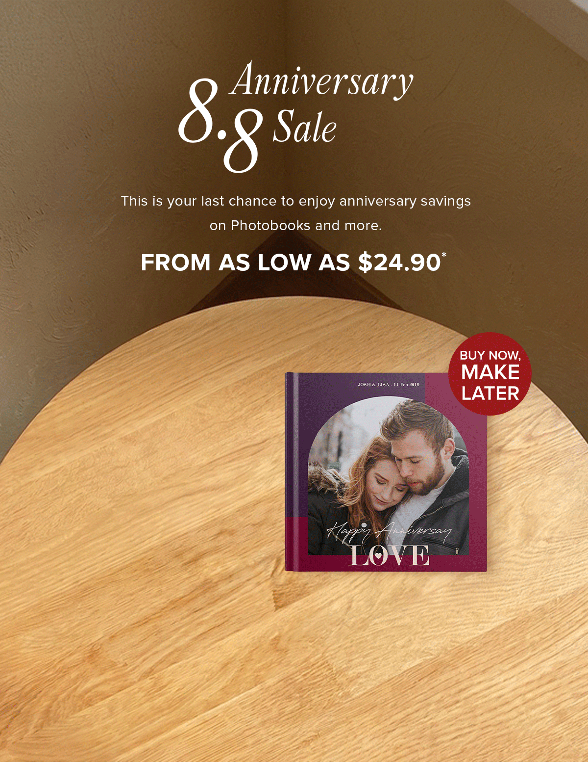 8.8 Anniversary Sale From As Low As $24.90*