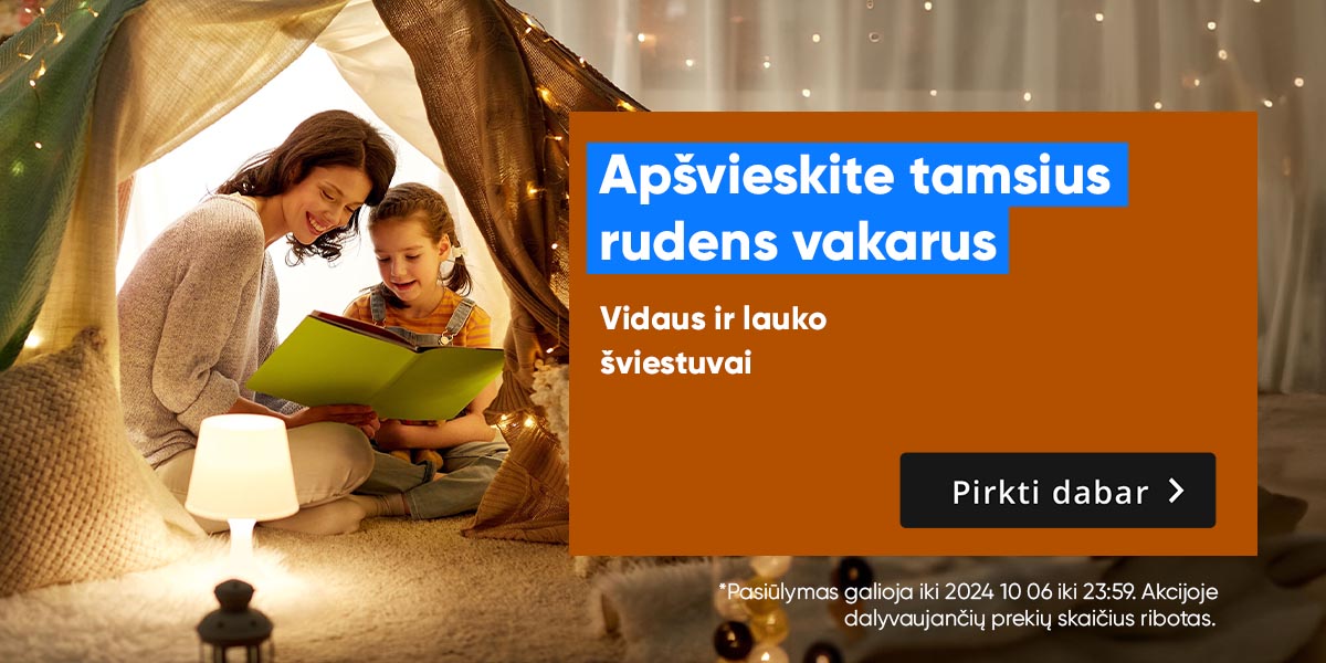 Apšvieskite tamsius rudens vakarus