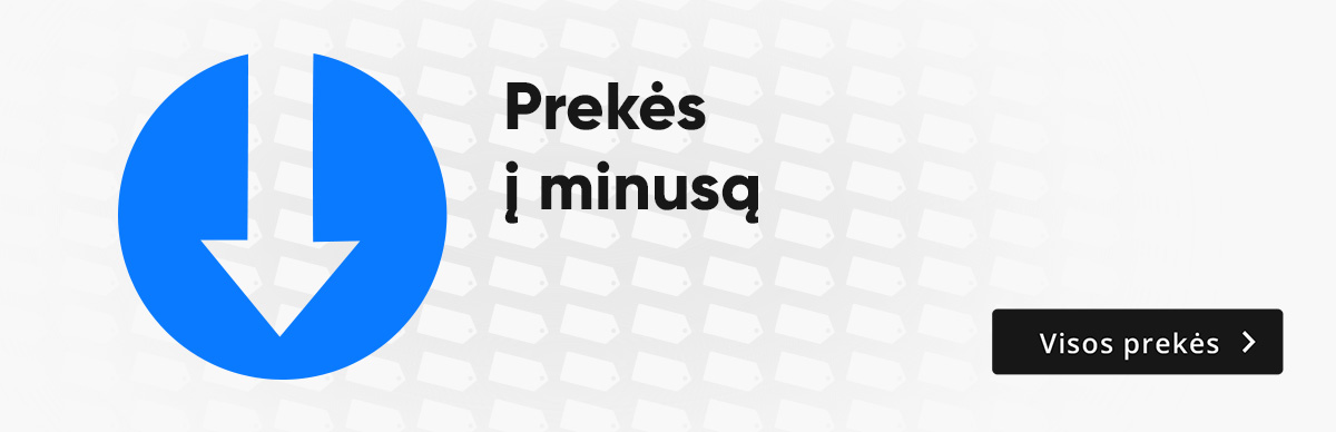 Prekės į minusą