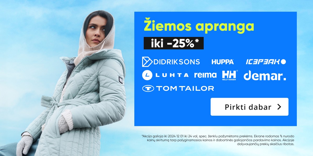 Žiemos apranga iki -25%*