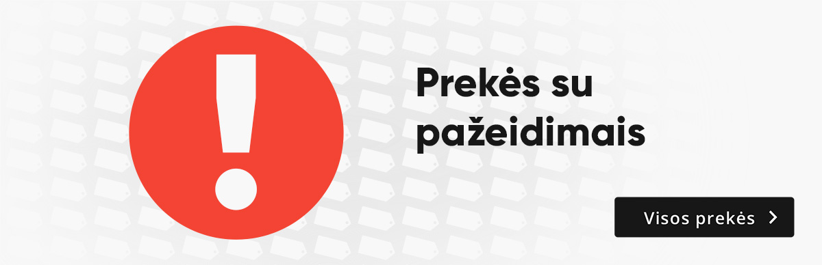 Prekės su pažeidimu