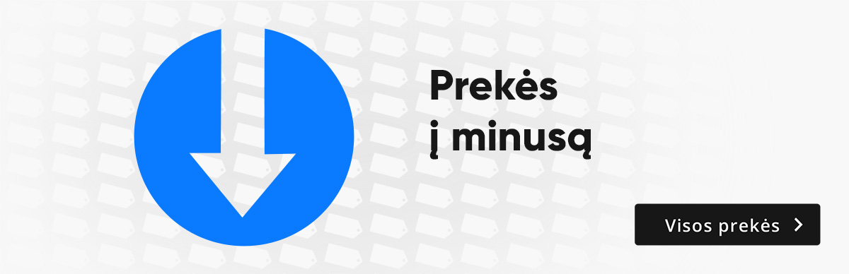 Prekės į minusą