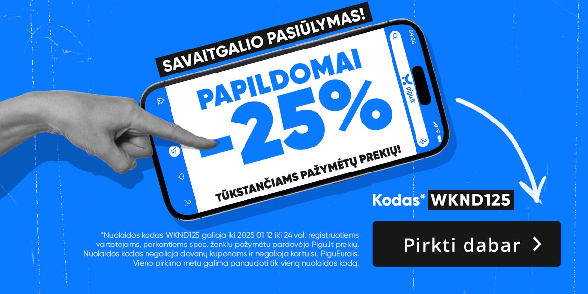 Papildomai -25%