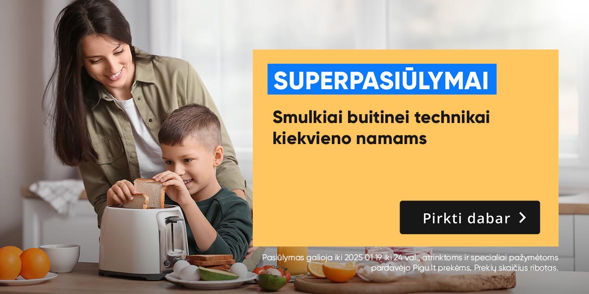 Superpasiūlymi smulki buitinė technika